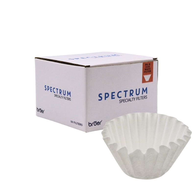 Bruer Spectrum Wave Paper Filter 4-8 Cup - 100pk - For Fellow Aiden